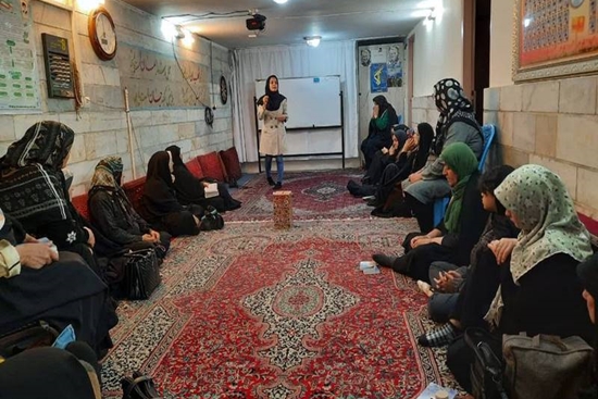 برگزاری جلسه آموزشی با عنوان تغذیه سالم در دوران سالمندی در حسینیه شهدای چهاردانگه شهرستان اسلامشهر 